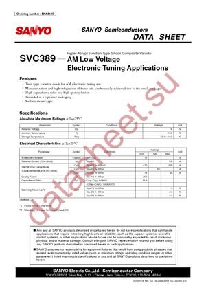 SVC389-TL-E datasheet  